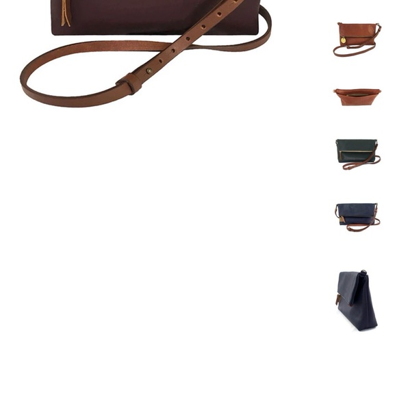 Chic Dark Brown Leather Shoulder Bag - Picture 7 of 7